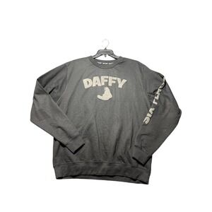 Six Flags Looney Tunes Daffy‎ Duck Sweatshirt Mens XL Black Daffy Graphic